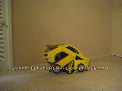 Awesome Homemade Transforming Bumblebee Transformer Halloween Costume