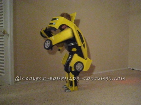 Awesome Homemade Transforming Bumblebee Transformer Halloween Costume