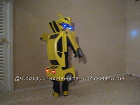 Awesome Homemade Transforming Bumblebee Transformer Halloween Costume