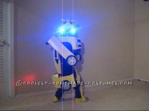 Awesome Homemade Transforming Bumblebee Transformer Halloween Costume