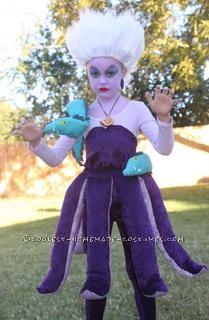 My daughter was dying to be Ursula for Halloween this year.  After searching the web for a costume to buy, I realized that there wasn't one out