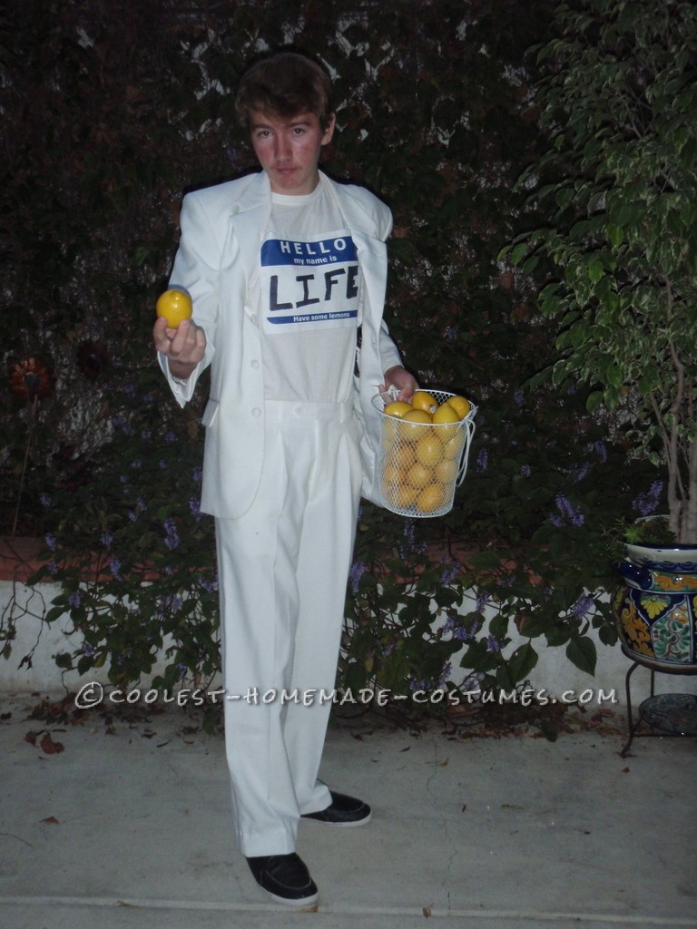 Original Wordplay Costume Idea: When Life Gives You Lemons... : Every Halloween, I try to think of a great pun-based costume. This year I thought of "When Life gives you Lemons..." Everyone knows the classic expres