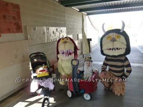 Fun Family Costume Idea: Where the Wild Things Are: On a family trip to Chicago one weekend, our family walked into a costume shop just to look around.  My husband spotted a 