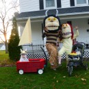 Fun Family Costume Idea: Where the Wild Things Are: On a family trip to Chicago one weekend, our family walked into a costume shop just to look around.  My husband spotted a "Max" costume and we though