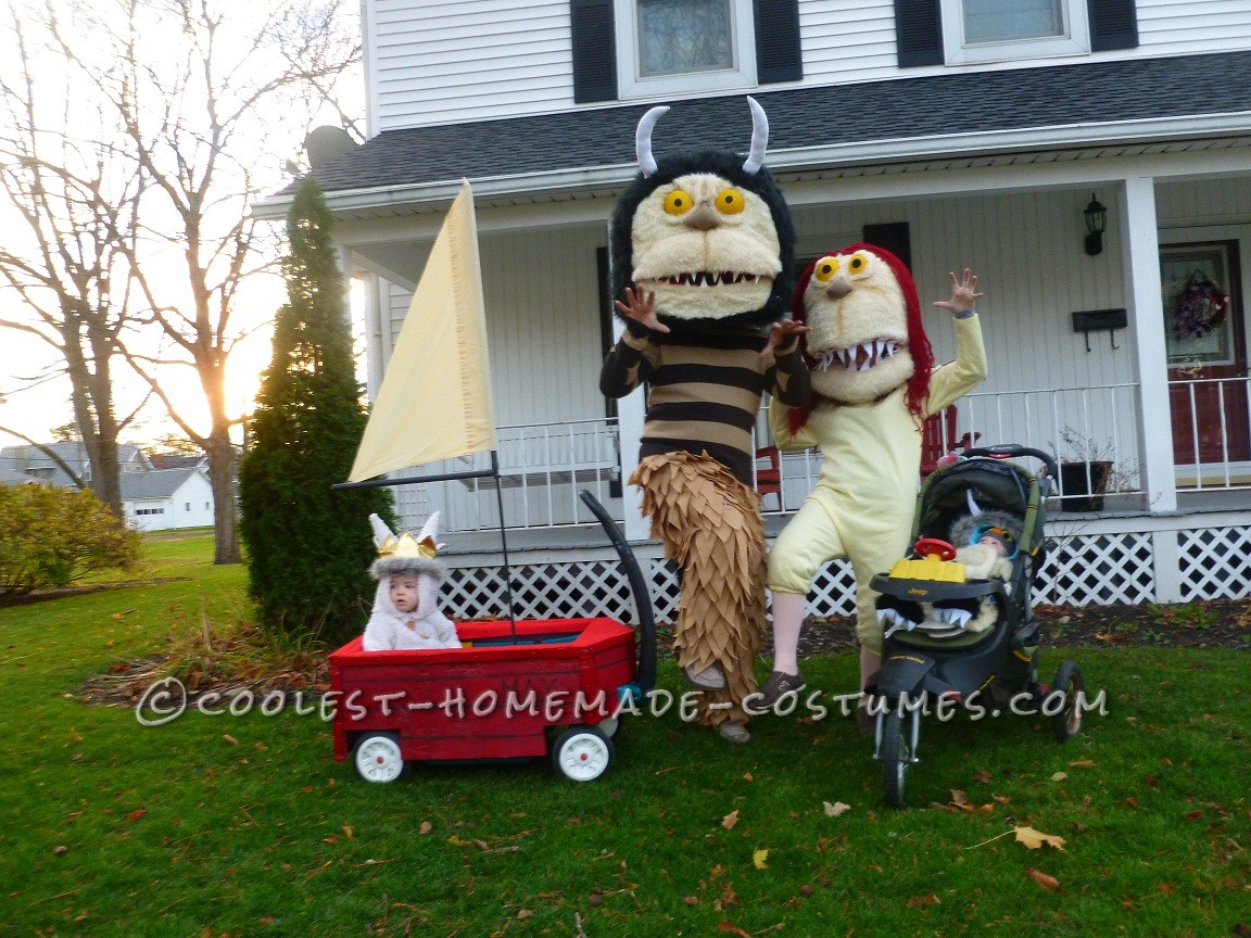 Fun Family Costume Idea: Where the Wild Things Are: On a family trip to Chicago one weekend, our family walked into a costume shop just to look around.  My husband spotted a "Max" costume and we though