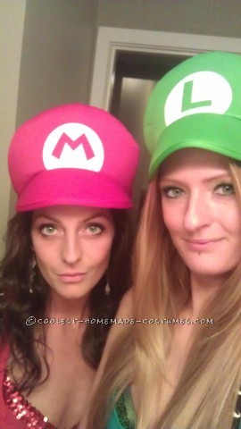 Bombshell Mario and Luigi Girl Costumes