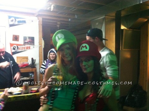 Bombshell Mario and Luigi Girl Costumes