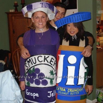 Sweet Peanut Butter and Jelly Couple Costume