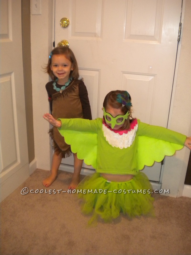 Coolest Pocahontas Trio Group Costume - Pocahontas, Meeko and Flit