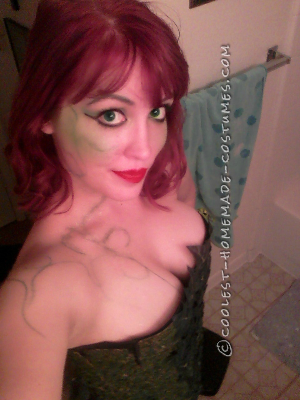 Sexy Homemade Poison Ivy Costume