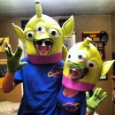 Crowd-Pleasing Little Green Alien Couple Toy Story Costume