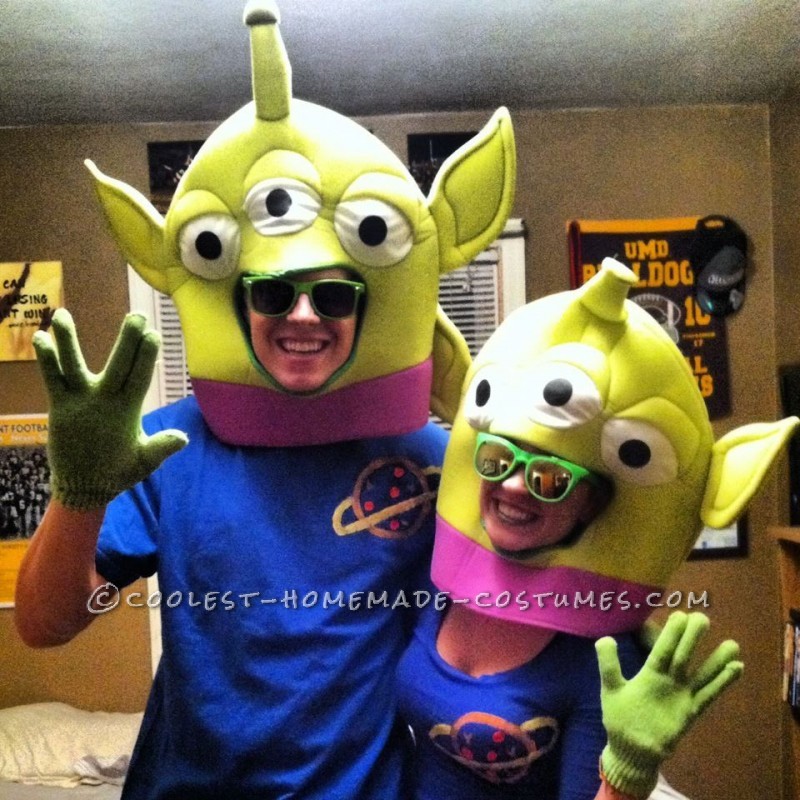 Crowd-Pleasing Little Green Alien Couple Toy Story Costume