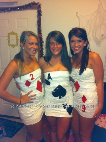 Coolest Duct-Tape Deck of Cards All Girl Group Costume