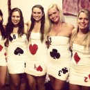 Coolest Duct-Tape Deck of Cards All Girl Group Costume