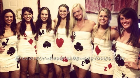 Coolest Duct-Tape Deck of Cards All Girl Group Costume