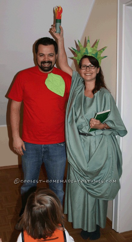 Lady Liberty and the Big Apple Couple Costume