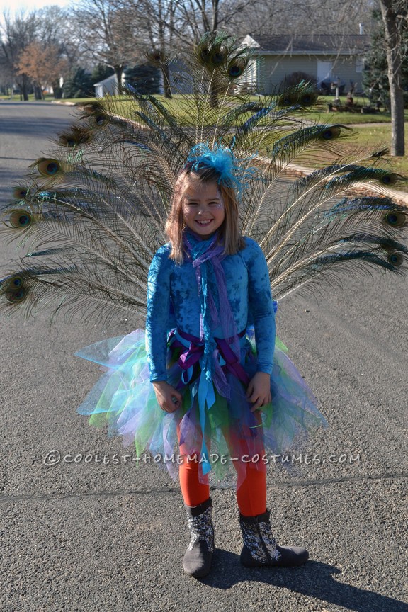 Proud Peacock - Homemade Girls Costume