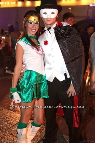 Coolest Sailor Jupiter and Tuxedo Mask Couple Costume