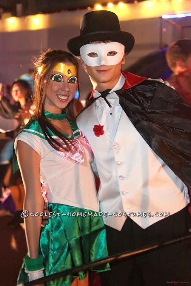 Coolest Sailor Jupiter and Tuxedo Mask Couple Costume