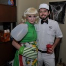 The Best Pregnant Housewife and Milkman Couple Costume!