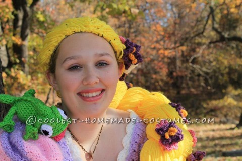 Crocheted Rapunzel Halloween Costume