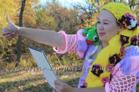 Crocheted Rapunzel Halloween Costume