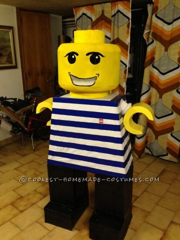 Coolest Homemade LEGO Minfigures and Blocks Group Costume