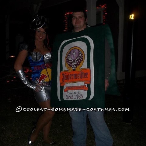 Cute and Creative Couple Costume - A Jager Bomb!