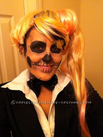 Cool Lady Gaga Born This Way Skeleton Costume