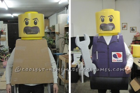 Cool Homemade Lego Minifig Halloween Group Costume