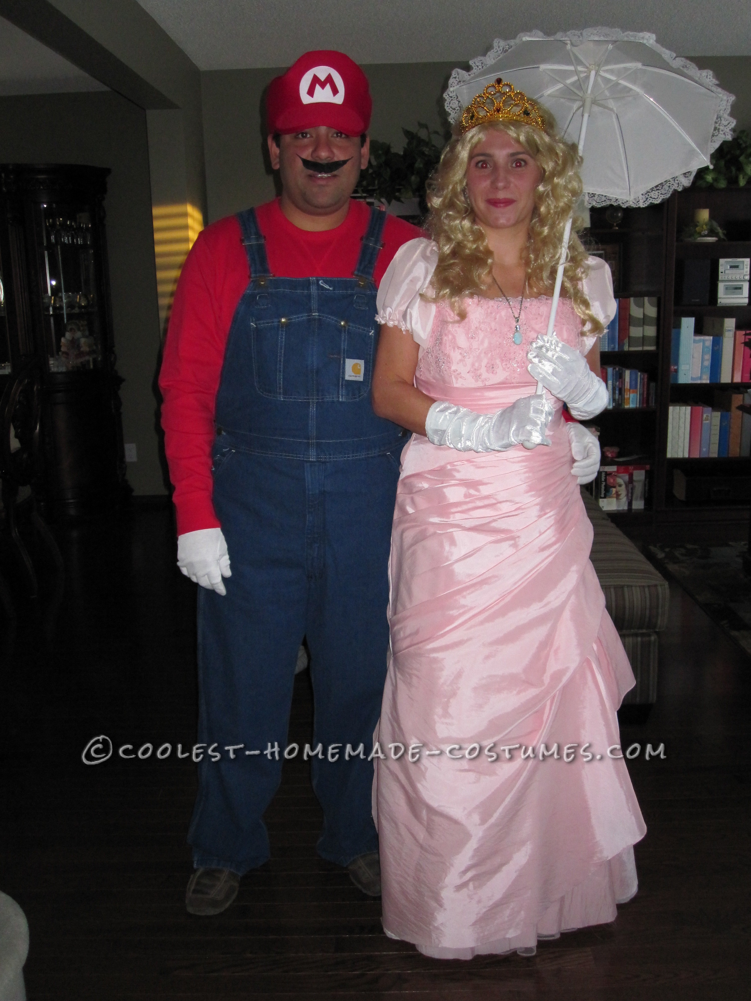 Coolest Princess Peach and Mario Couple Costume