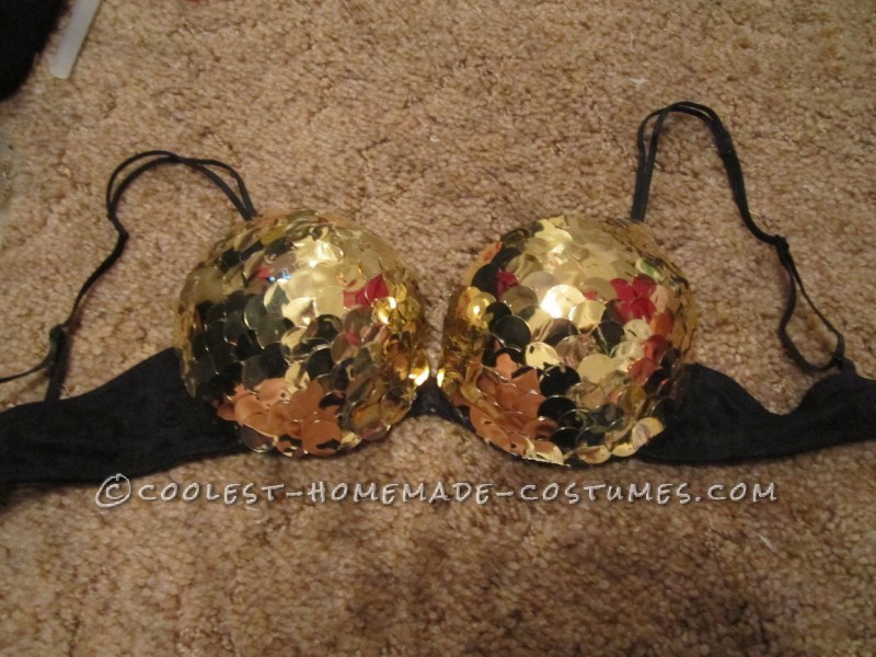 Bra after sequin application