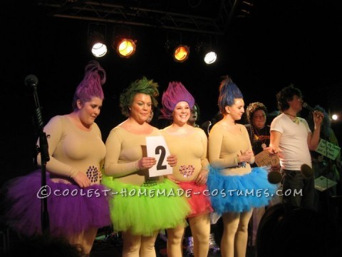 Coolest Homemade Treasure Trolls Girl Group Costume