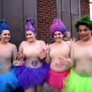 Coolest Homemade Treasure Trolls Girl Group Costume