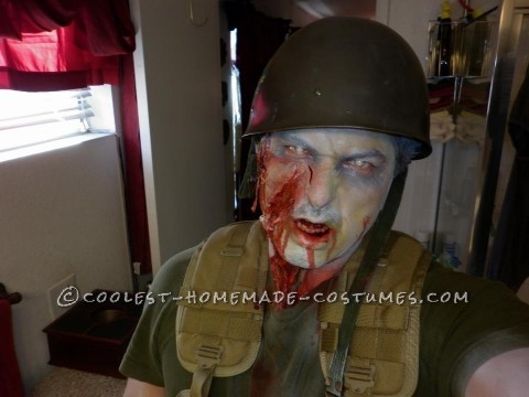 Creepy Zombie Soldier Costume