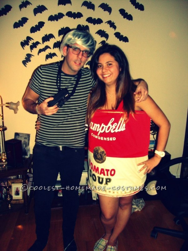 Original Andy Warhol and Campbell’s Soup Can Couples Costume