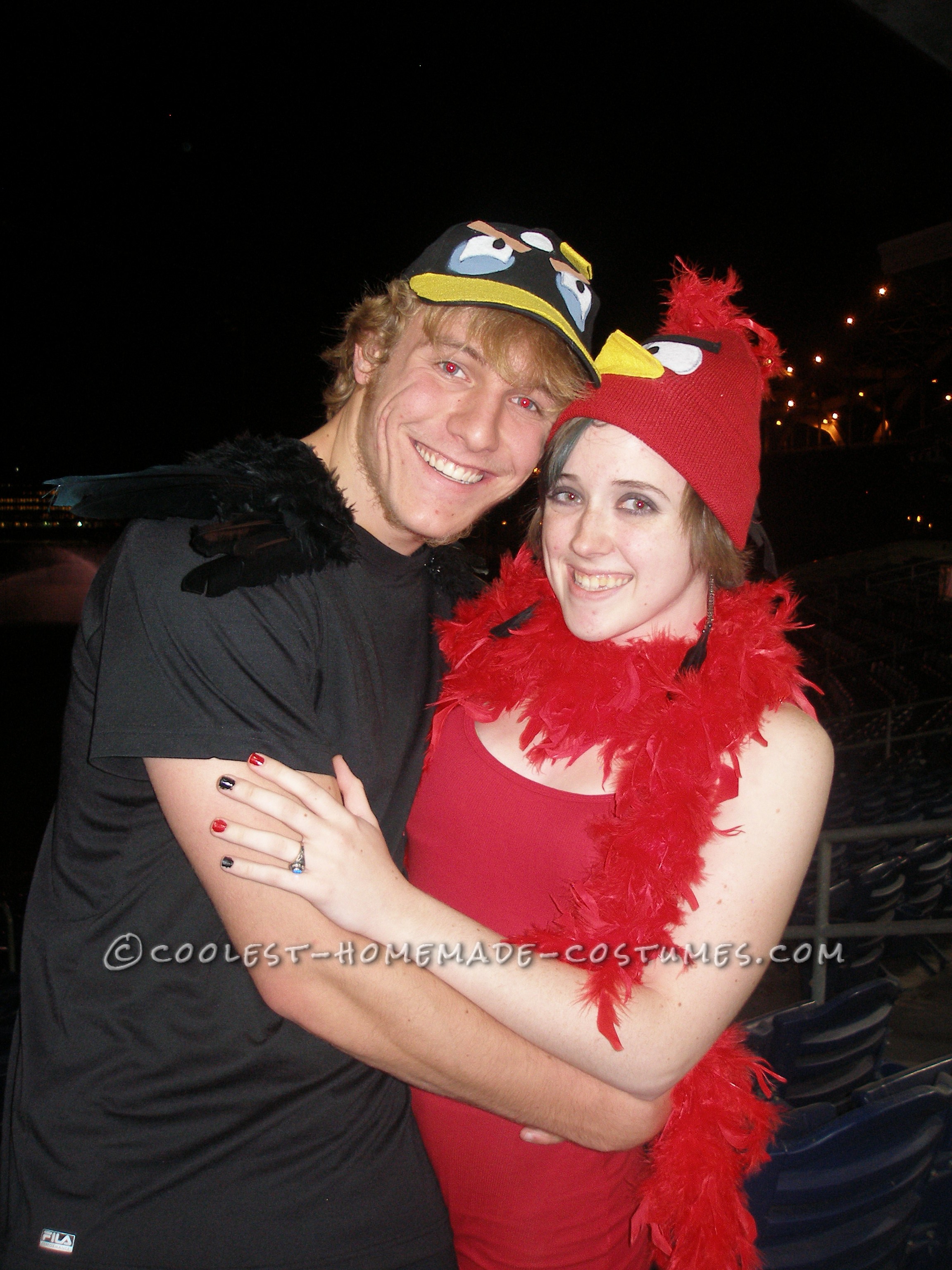 Last-Minute Angry Birds Couple Costume