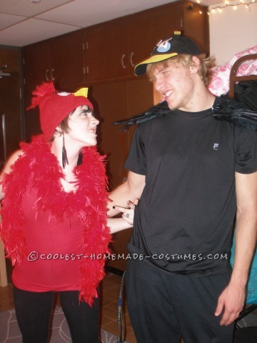 Last-Minute Angry Birds Couple Costume