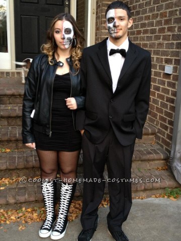 Bone Chilling Prom Date Couple Halloween Costume