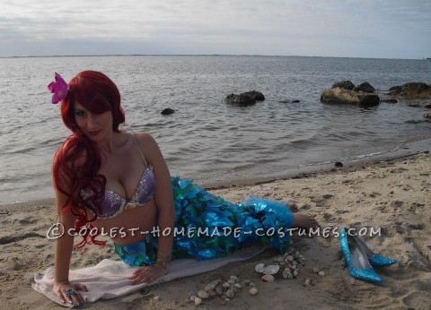 Sexy Homemade Ariel Halloween Costume