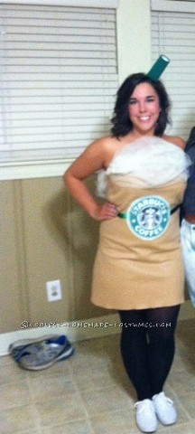 Last-Minute Starbuck's Frappaccino Homemade Costume