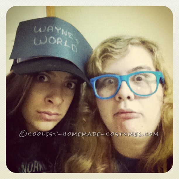 Last-Minute Homemade Wayne and Garth Couples Halloween Costume