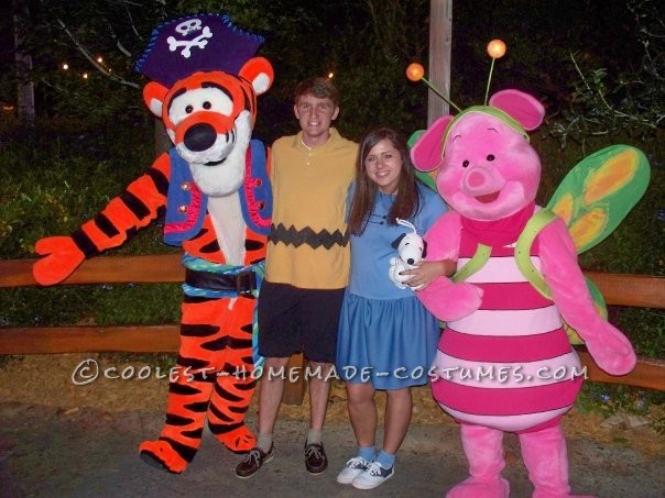 Fun Homemade Charlie Brown and Lucy Couple Costume