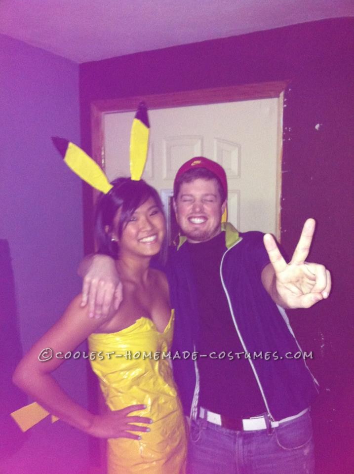 Cutest Ash and Pikachu Halloween Couple's Costume!