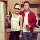 Easy, Cheap and Homemade Futurama Couple's Costume