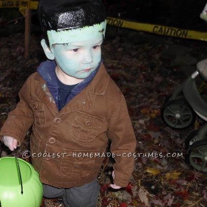 Coolest Last-Minute (Milk Gallon Jug Head) Frankenstein Costume