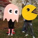 Quick and Easy Pac-Man and Pinkie Couple's Costume