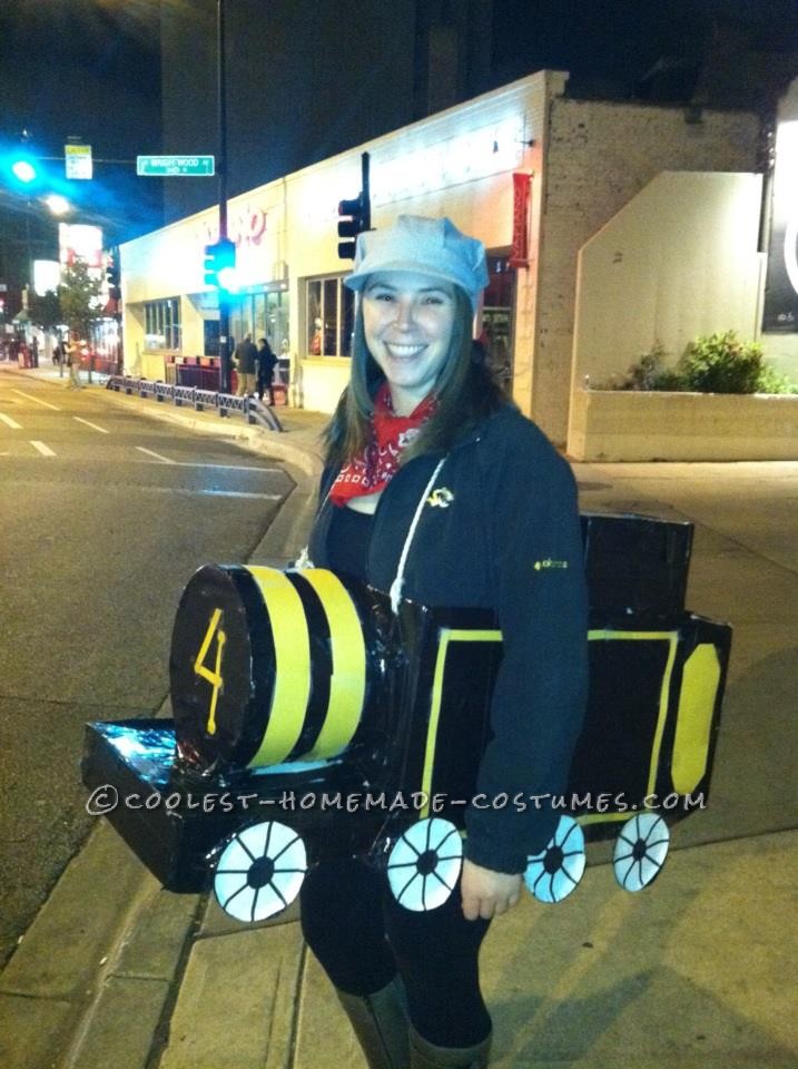 Cute "Ride the Rails" Adult Train Costume