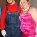 Easy Mario and Princess Peach Couple Halloween Costume