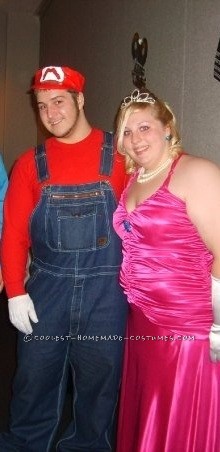 mario and princess costume